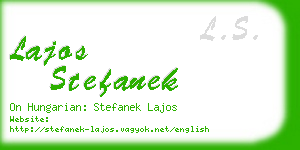 lajos stefanek business card